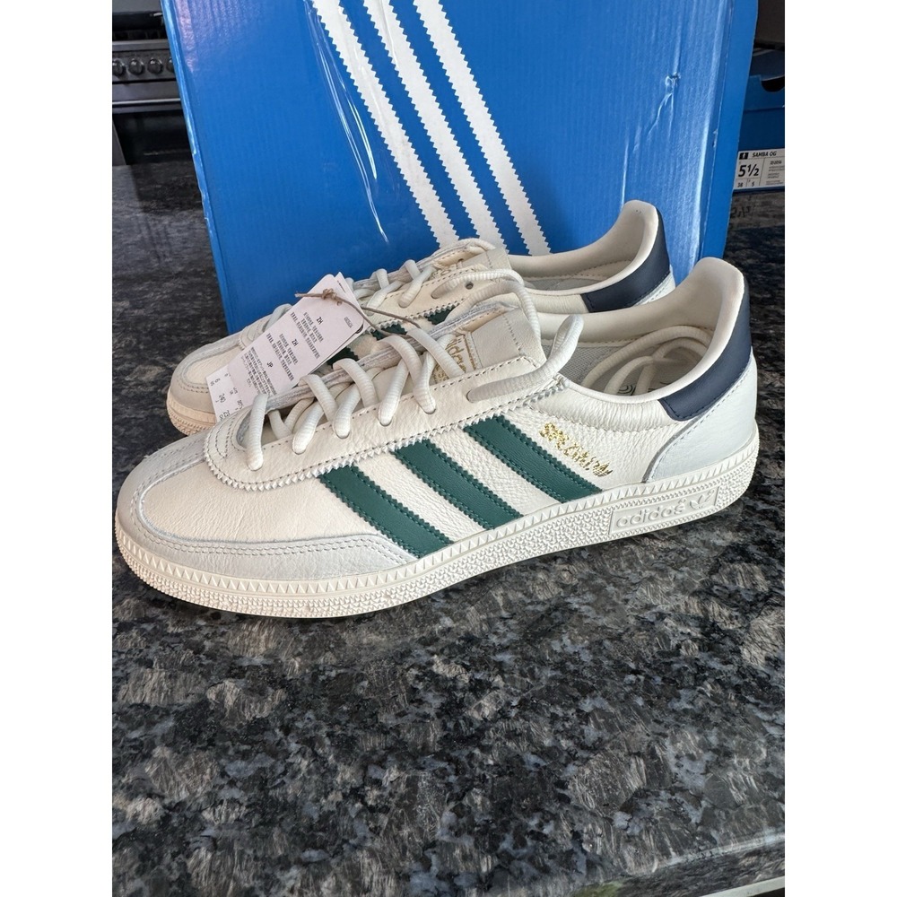 [JH5451] Adidas Men's Handball Spezial‎ Chalk White/Green *NEW* Sz 6
